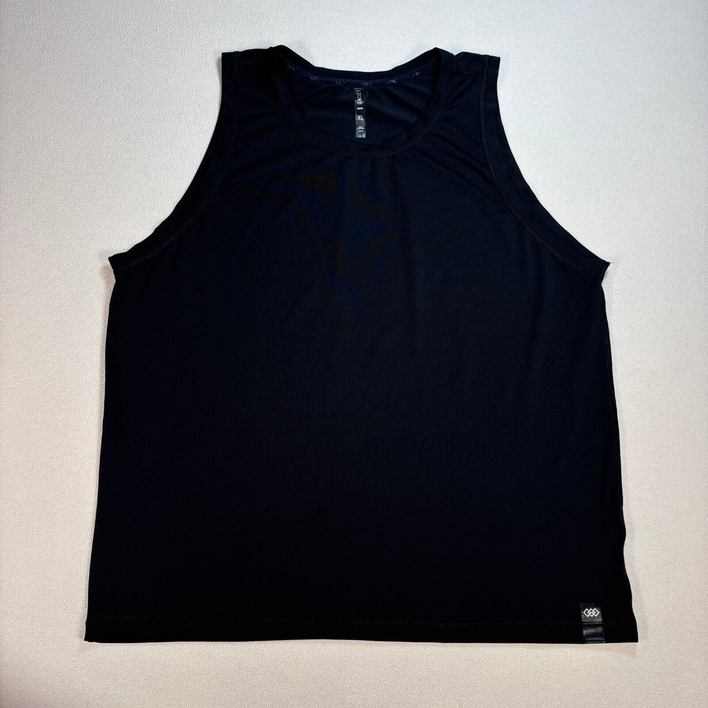 Leg3nd Inspire Tank Top Mens XL Black Sleeveless Shirt Gym Workout Athletic Logo